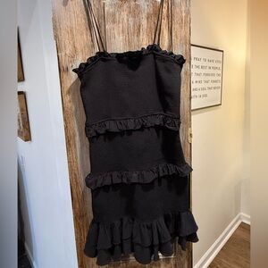 Fiesta Black Ruffle Dress